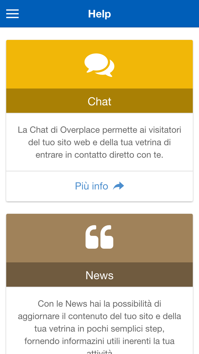 Sezione help